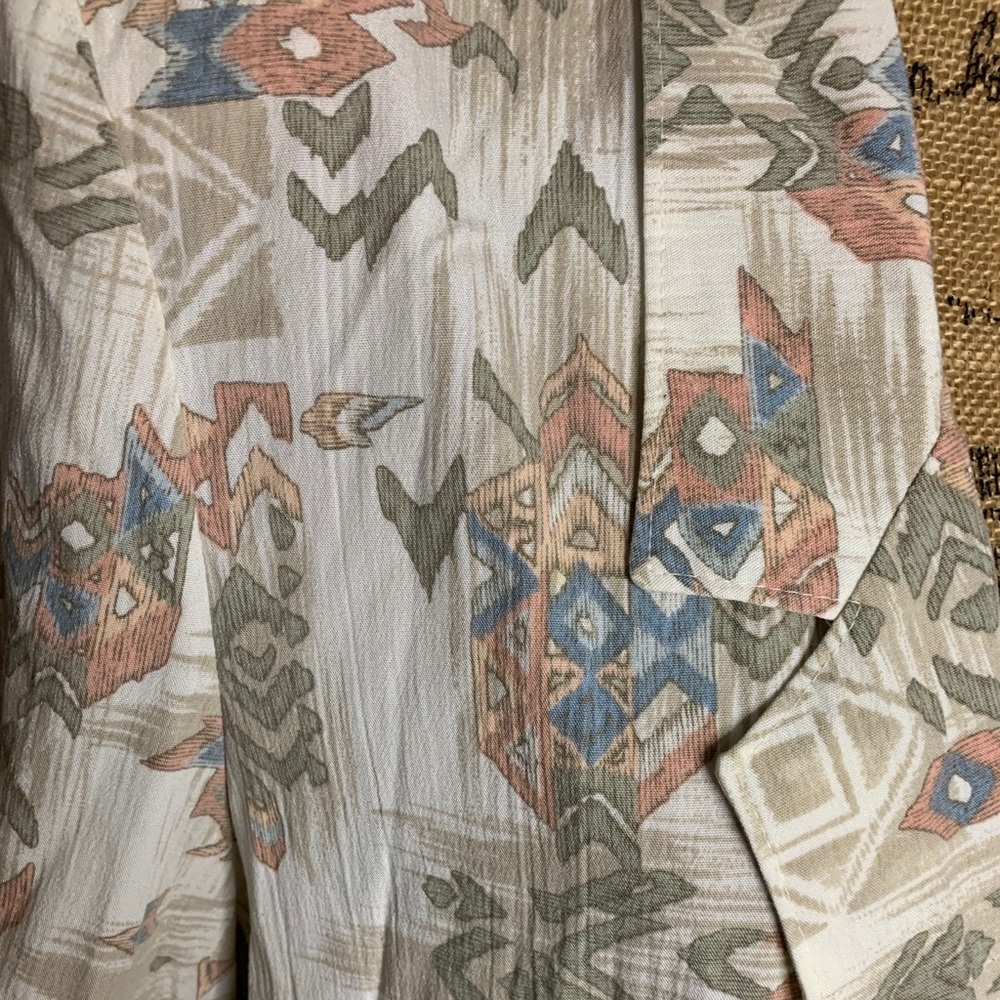 Alfred Dunner tribal Aztec print blazer 14